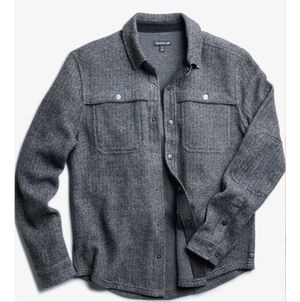 Toad&Co Men's Men’s Kennicott Shirt Jacket - Small - Heather Grey Twill